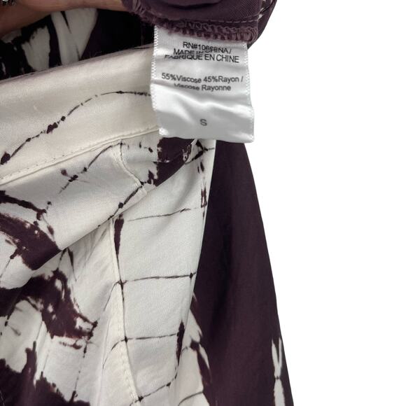 Young Fabulous & Broke Silky Tie Dye Jogger Pants Burgundy Small NWOT - Picture 5 of 6